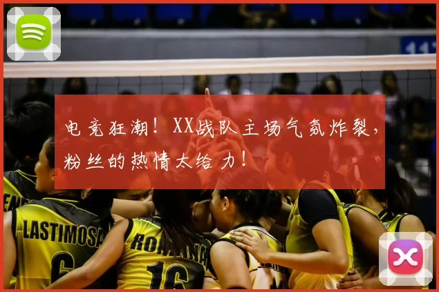 电竞狂潮！XX战队主场气氛炸裂，粉丝的热情太给力！